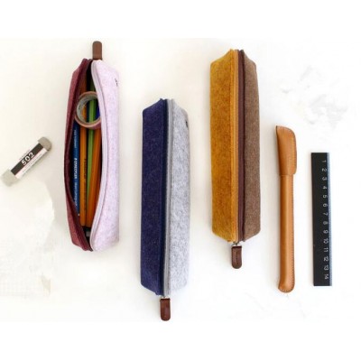 Eco-frinedly Felt Stationary Pencil Cases for Teenagers